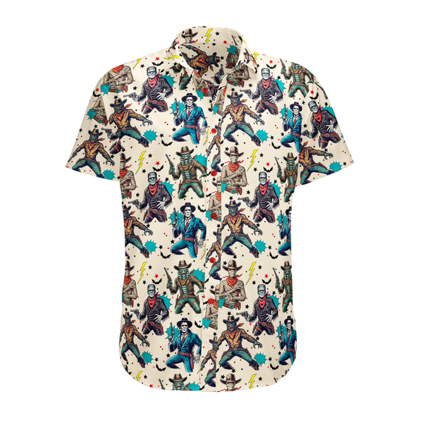 Cowboy Classic Monsters Button Up