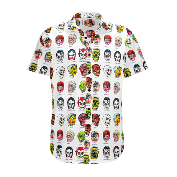 Monster Mask Button Up